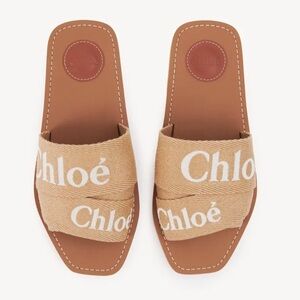 CHLOÉ WOODY MULE Soft Tan